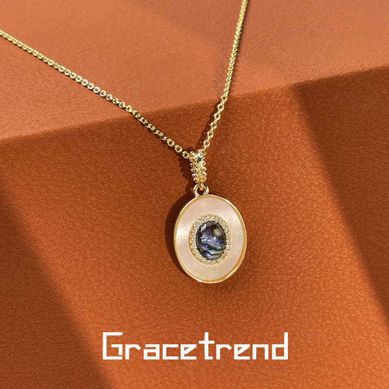 True Shell Ins Internet Celebrity Non fading Anti Allergy Pendant Accessories Clavicle Chain Versatile Korean Edition Light