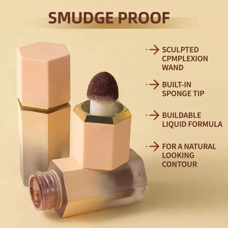 Liquid Contour Stick Natural Matte Finish Highlighters Shadow Waterproof Contouring Wand V-face Shaping Contour Pen Face MakeupW250217