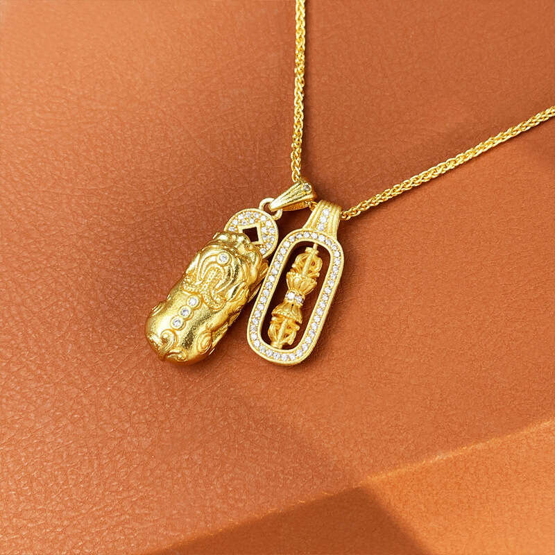 Tiktok Kwai Brave Vra Wei Xue Same necklace Fashion Versatile Temperament Pendant D-410