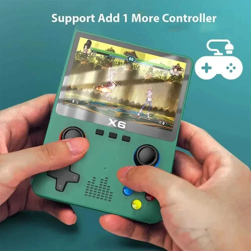 NEW X6 Game Console Retro Video Game Console 3.5 IPS Sn Portable Handheld Game Player Classic Games Children Gifts Z250217
