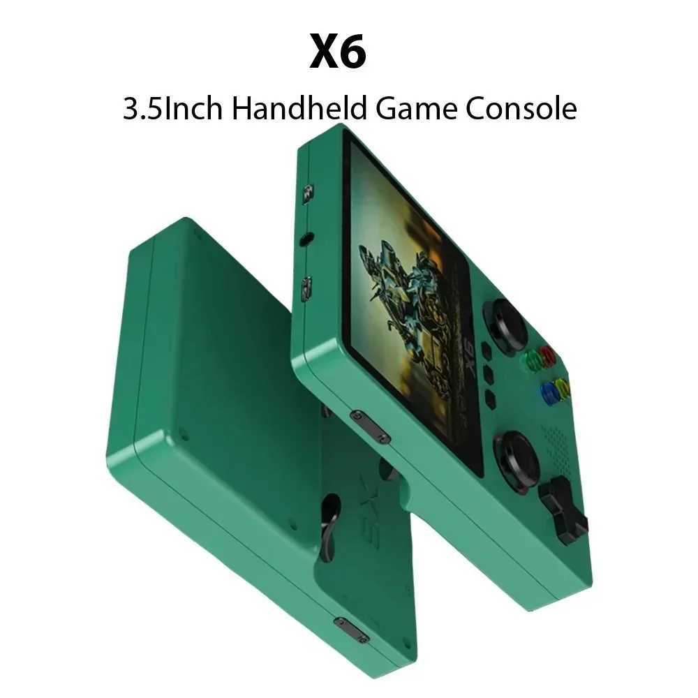 NEW X6 Game Console Retro Video Game Console 3.5 IPS Sn Portable Handheld Game Player Classic Games Children Gifts Z250217