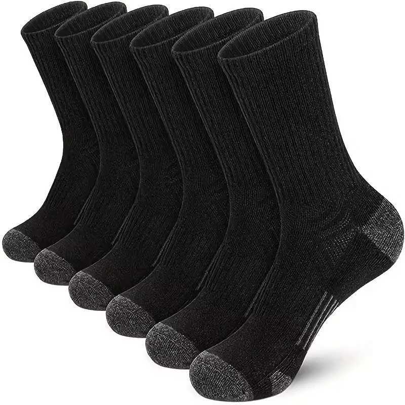 5 Pairs Mens Athletic Socks Sport Running Calf Socks Performance Cushioned Breathable Outdoor Crew Socks for Men Women W250217