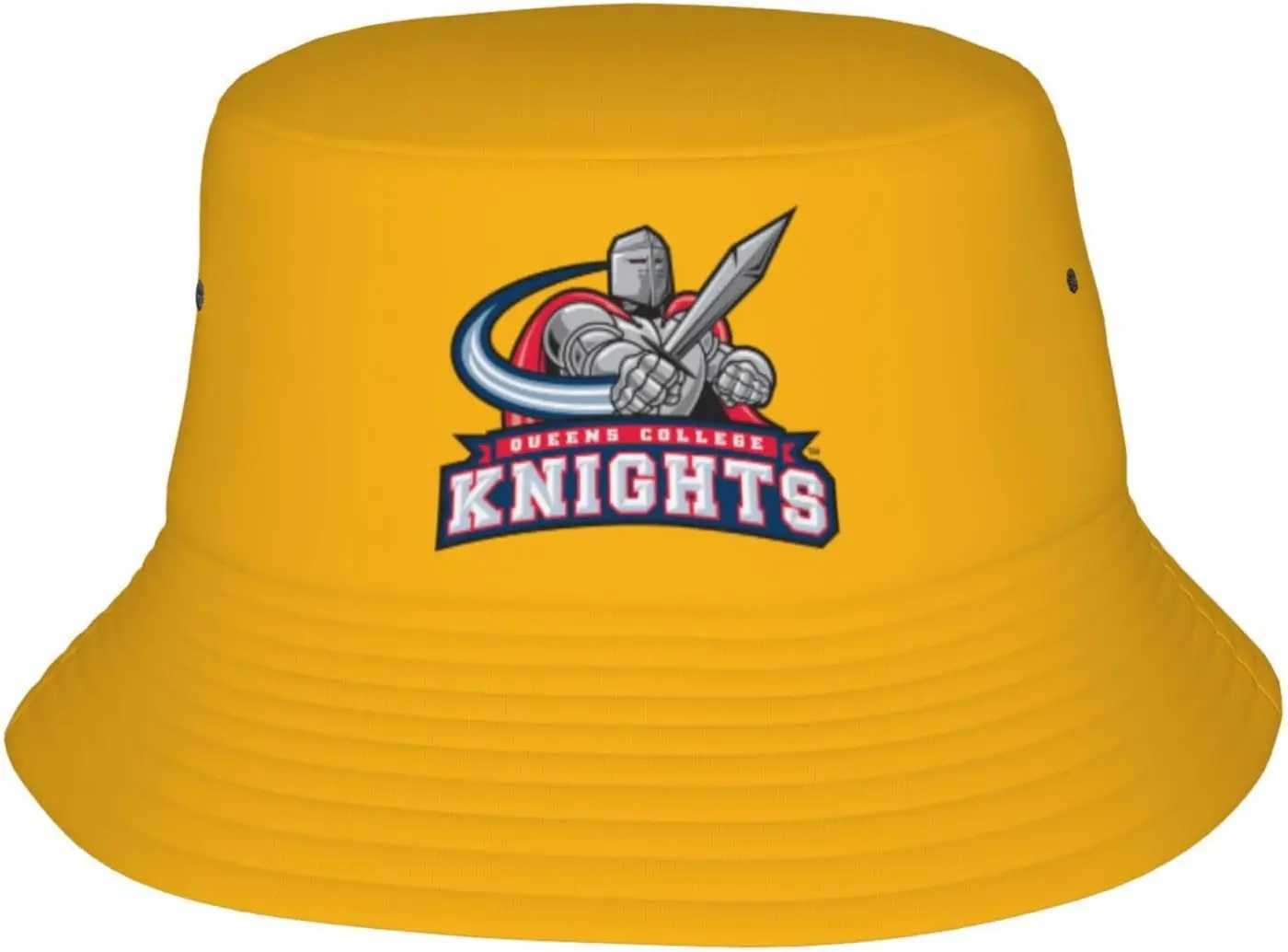 CUNY Queens College Bucket Hats Fashion Sun Cap Packable Outdoor Fisherman Hat for Women and Men Black W250217