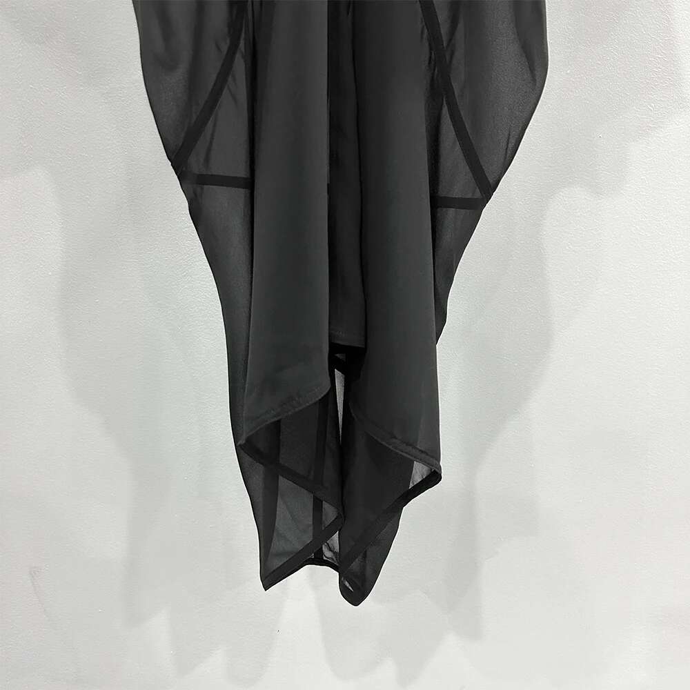 Owen Seak Cotton Gothic High Street Bottoming Shirts Clothing Autumn Black Women Coats Shirt