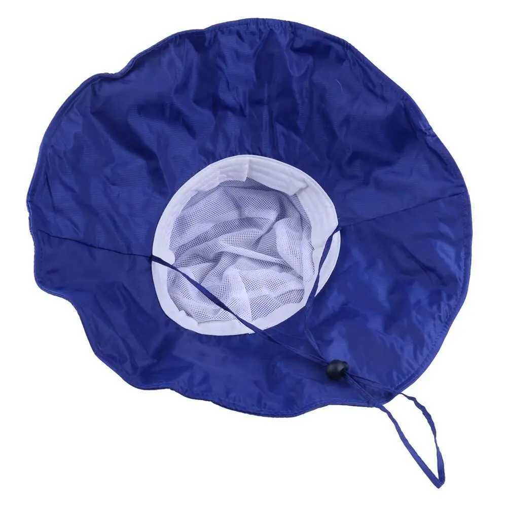 Polyester Womens Hats Portable Waterproof Wide Brim Bucket Hat Waterproof Rain Hat W250217