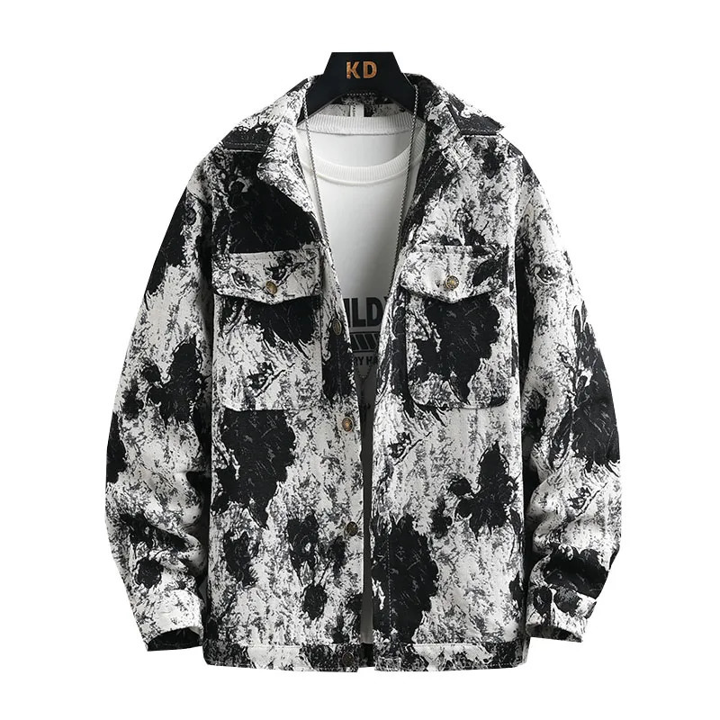 Spring arrival fashion jeans coat male high quality casual denim jacket menautumn mens jacketsplussize M3XL 250210