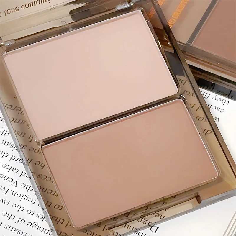 Double-color Highlighter Matte Brightening Nose Shadow Enhances Contours Face Shading Grooming Powder Eyebrow Powder PaletteXJ250217