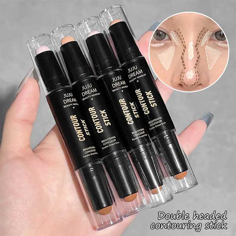 Double Headed Dual-purpose High-light Trimming Stick Three-dimensional Contour Nose Shadow Facial Shape Brighten And TrimmingW250217