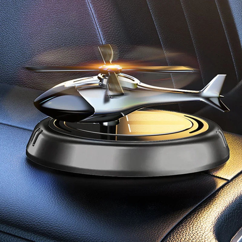 Car Helicopter Solar Rotating Perfume Diffuser Car Fragrance Decoration Car Air Freshener Ornaments Deodorant Perfume Diffuser 250214