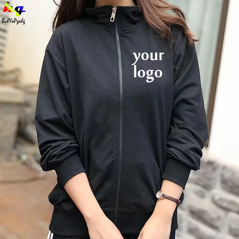 Sweatshirt customizationn zipper hoodie mens and womens spring autumn casual longsleeved team jacket tops 250213