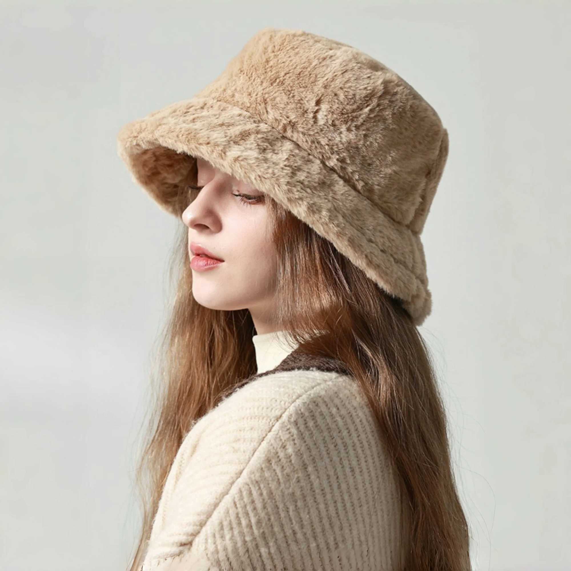 Perfect Thicken Turban Cap Bucket Hat Keep Warm Winter Hat Panama Cap Fancy Top hat Photography Formal Hat for Ladies Women W250217