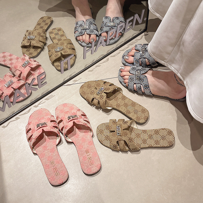 Free shipping designer Slippers flat sandals for women Slipper fashion home sliders slide outdoor woman size 35-40