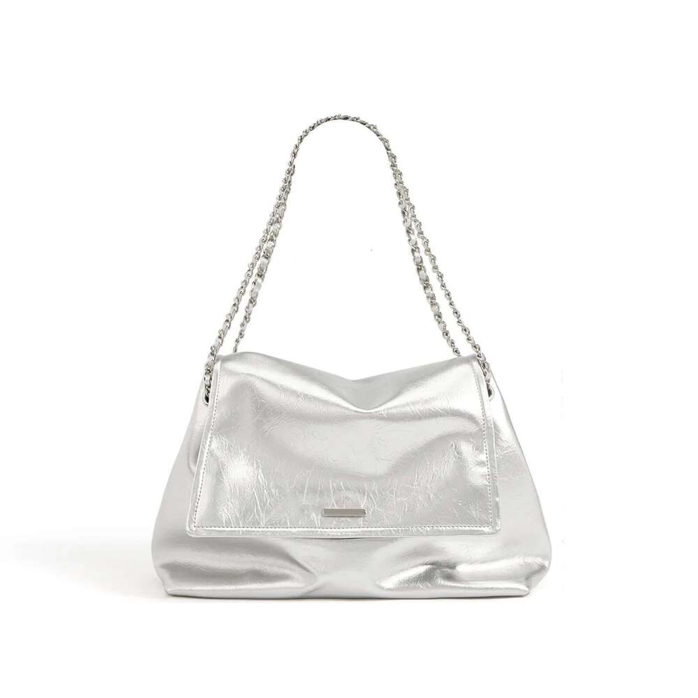 2023 Stylish Shoulder Women With Chain Large Capacity Tote Bags Genuine Leather Ladies Handbags For Commuting