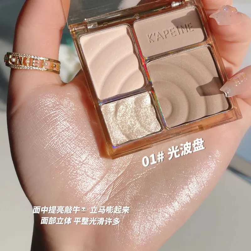 Matte Highlighter Palette 3D Nose Contouring Glow Brighten Contour Shimmer Powder Cosmetic Face Shading Grooming Powder MakeupXJ250217