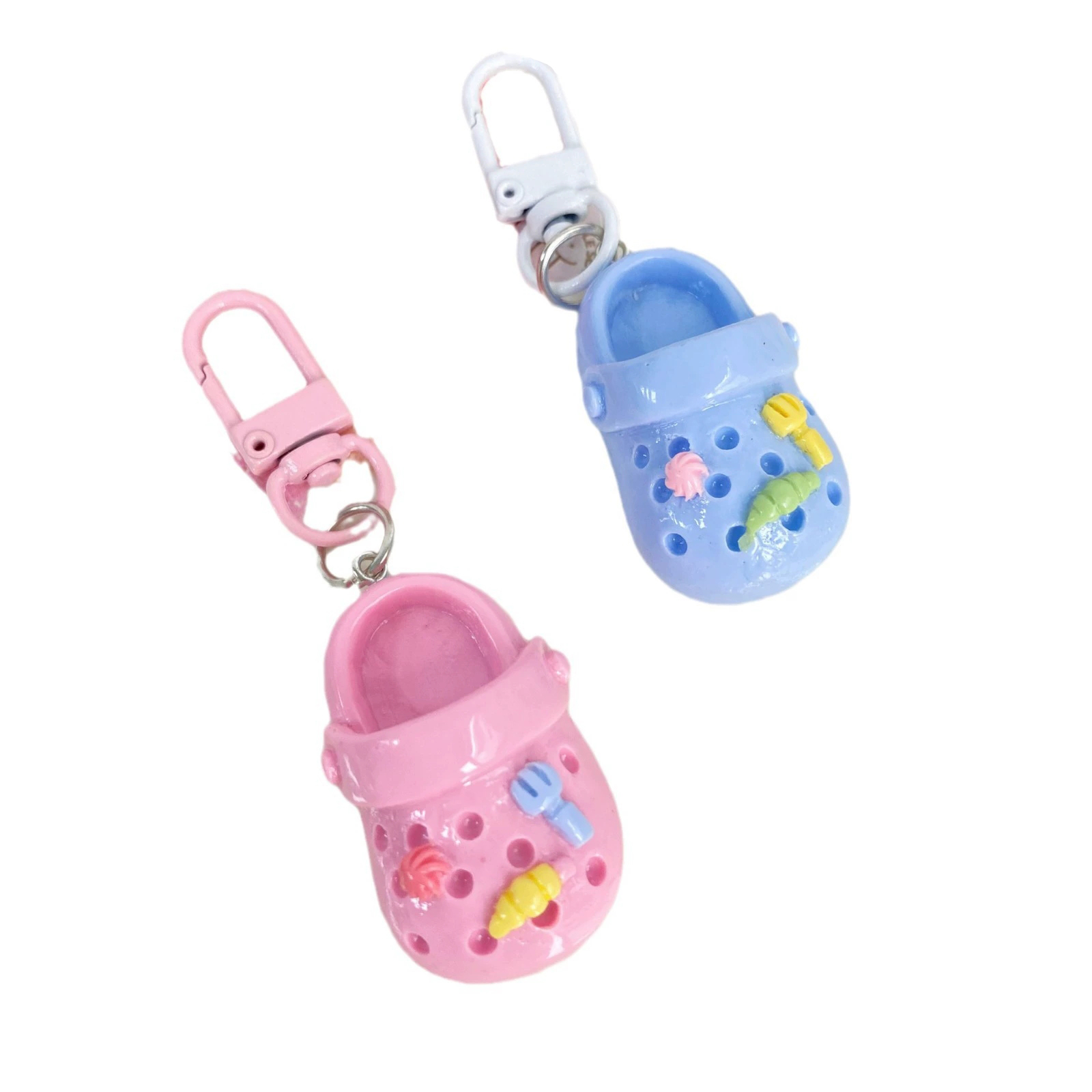 Sweet and colorful hole shoes keychain ins girlish heart Japanese pendant cute best friend gift accessory hanging ornament