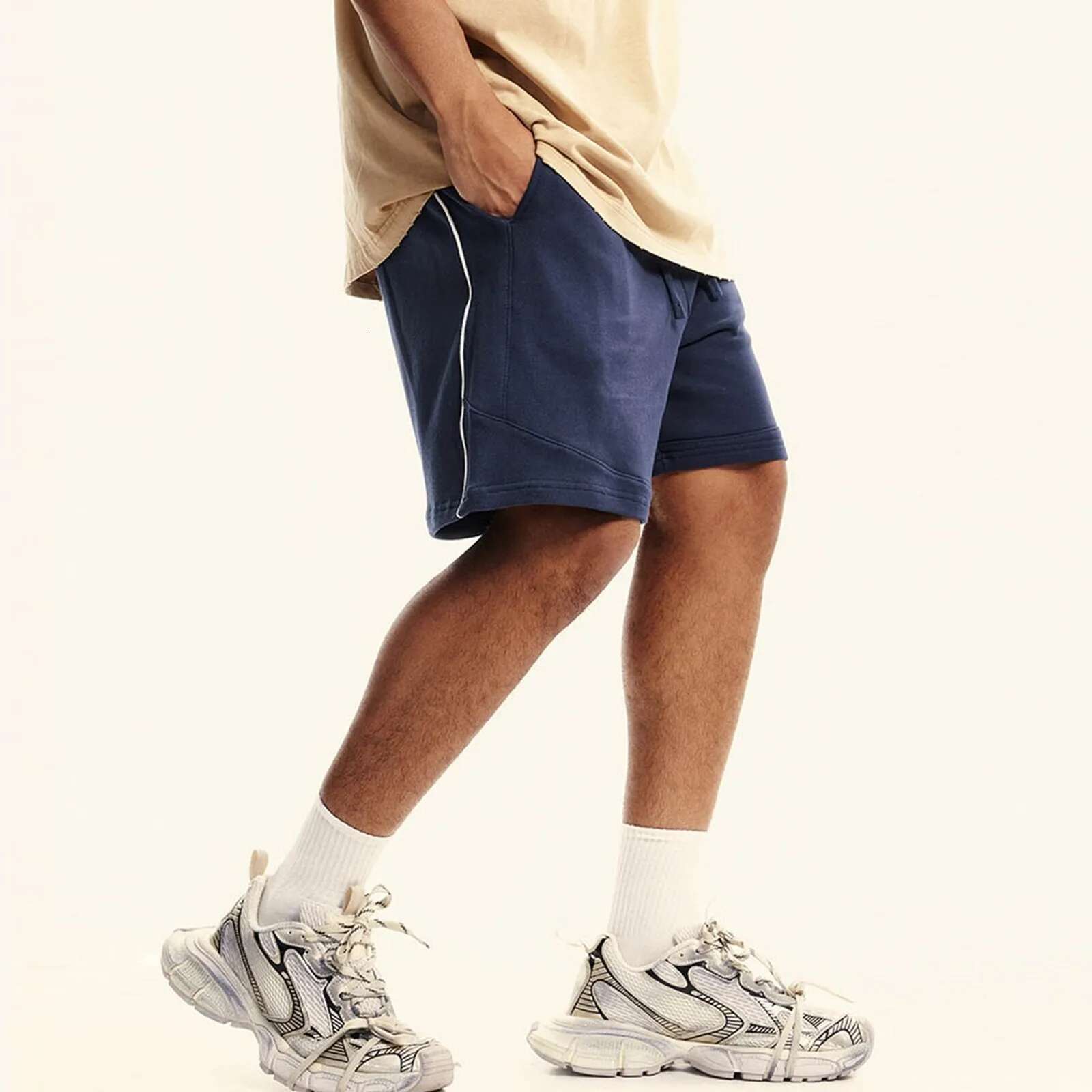 Summer New Retro Street Casual Shorts Quarter Pants Men's Designer Shorts Hip-hop Gothic Outdoor Quick Drying Breathable Basketball Sports Pants