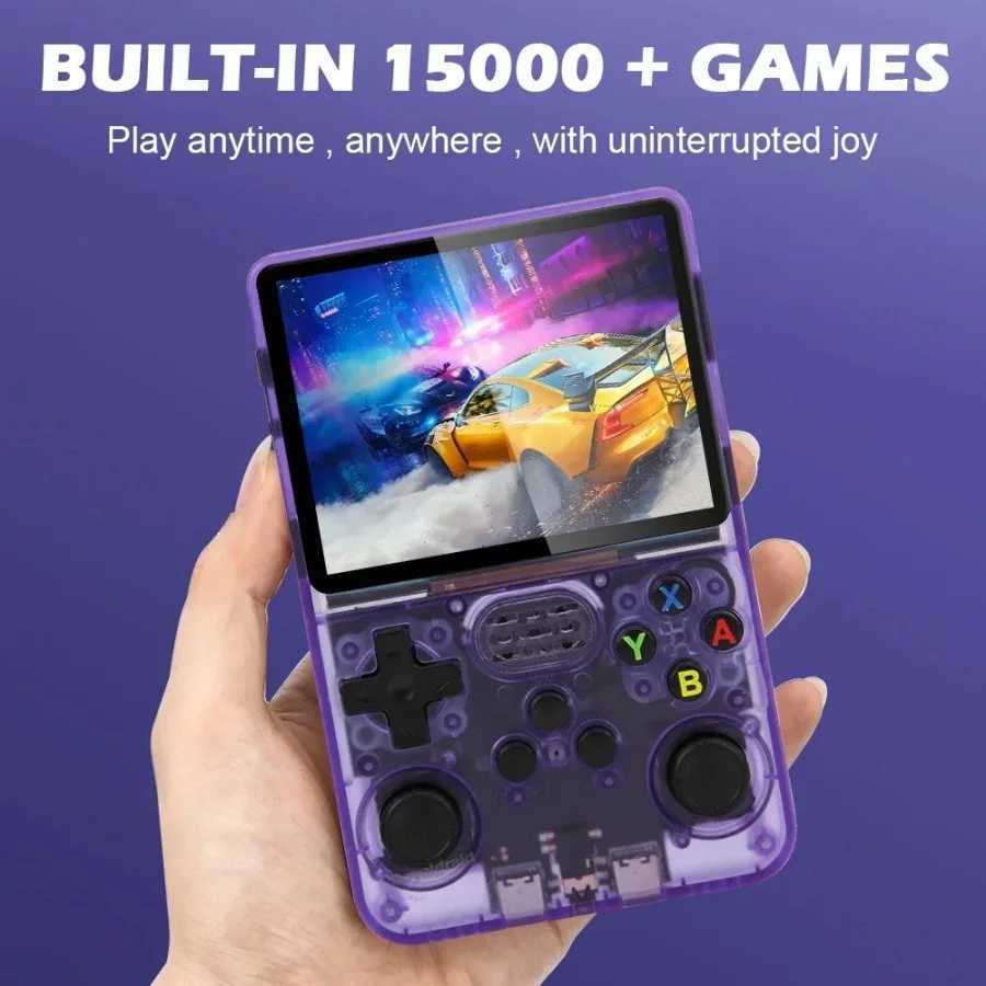 R36S Ark OS 2.0 Retro Video Handheld Game Console Linux System 3.5 Inch lPS Sn Built in 3000mah Battery Preinstalled Games Z250321