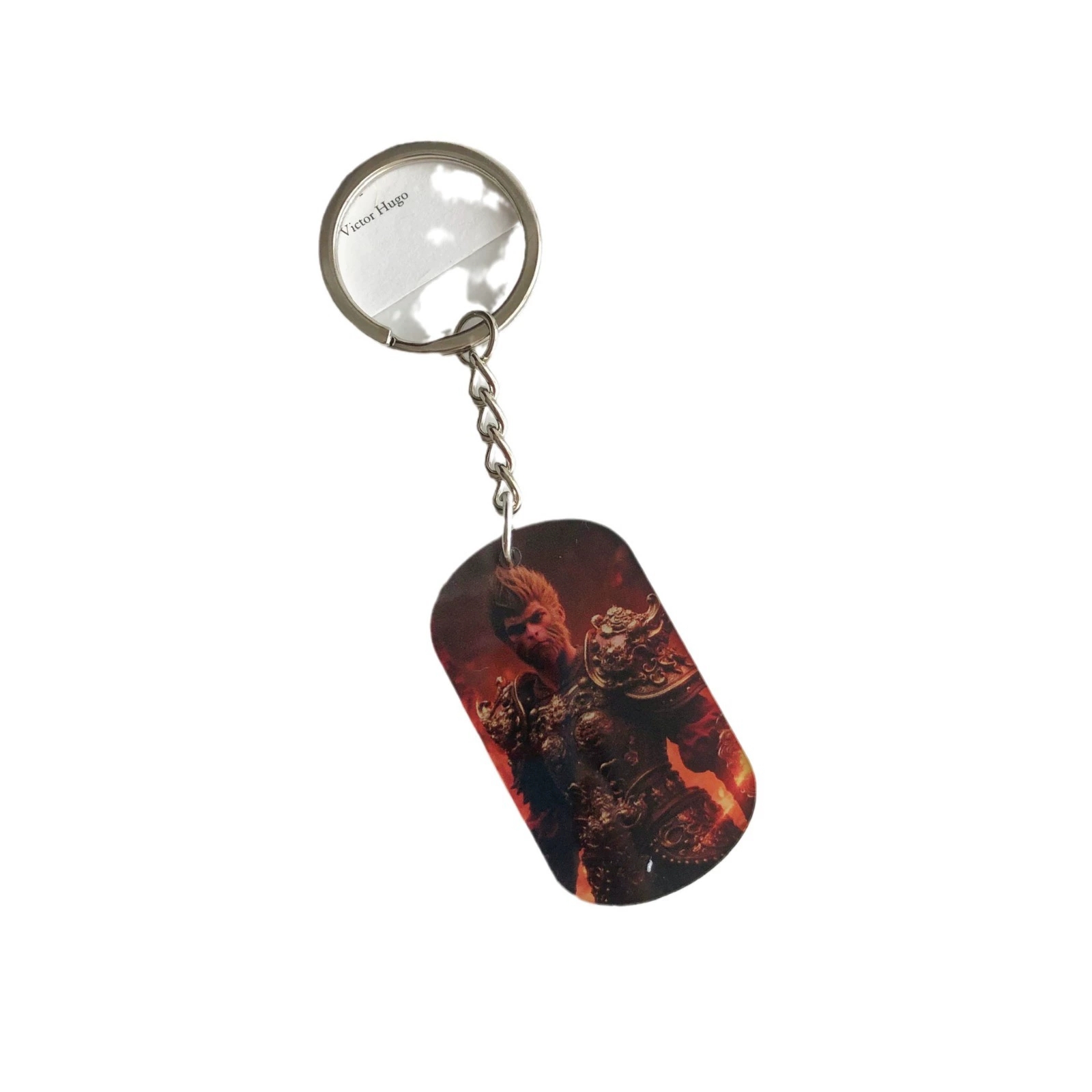 Black Myth Wukong Same Style Keychain Surrounding Titanium Steel Non Fading Great Holy Army Brand Pendant Men's Trendy Brand Pendant