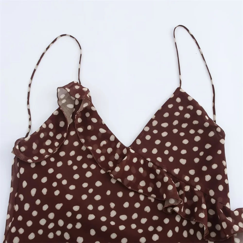 autumn womens clothing sweet and fashionable temperament layered decorative polka dot dress 250217