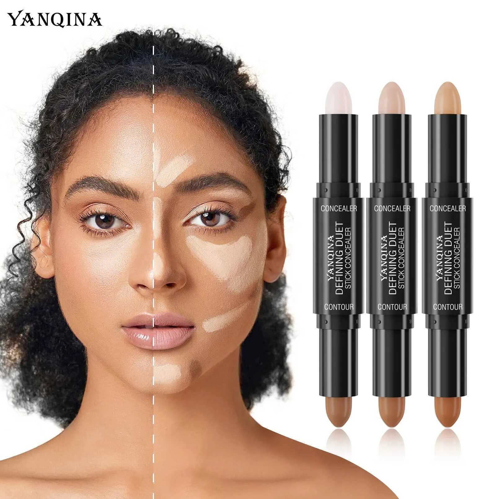 Contour Stick Duo Double Ended Highlight and Shadow Cream waterproof full coverage concealer Natural Finish Makeup for All SkW250217