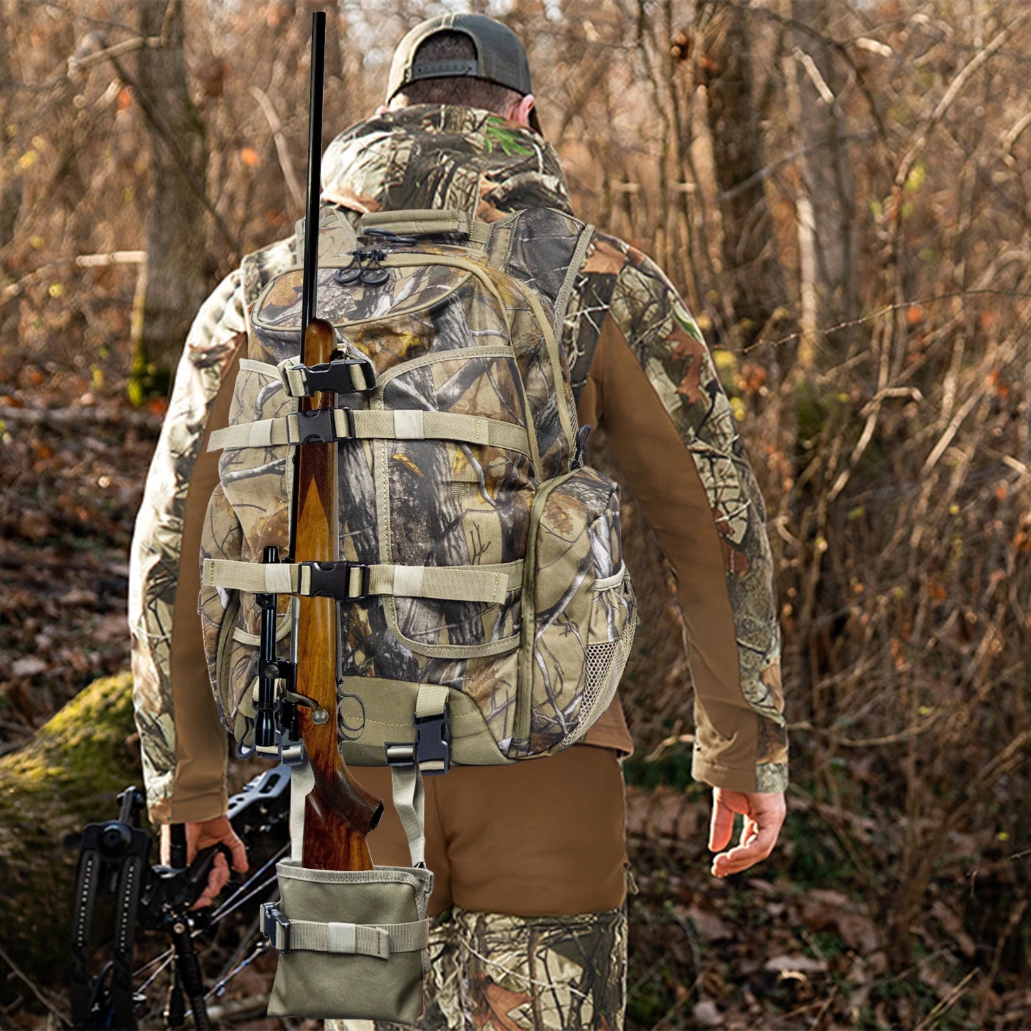 WESTTUNE Man Strategic Tactical Backpack Outdoor Waterproof Camping Hunting Sport Bag for Rifle Bow Gun 250118