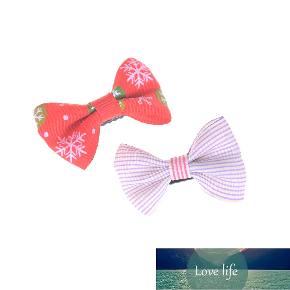 10pcs Colorful Barrettes Pet Dog Ribbon Hair Clip Bows Girls Dog Hairpins Hair Accessories Hairgrip Headwear Factory price expert design ZZ