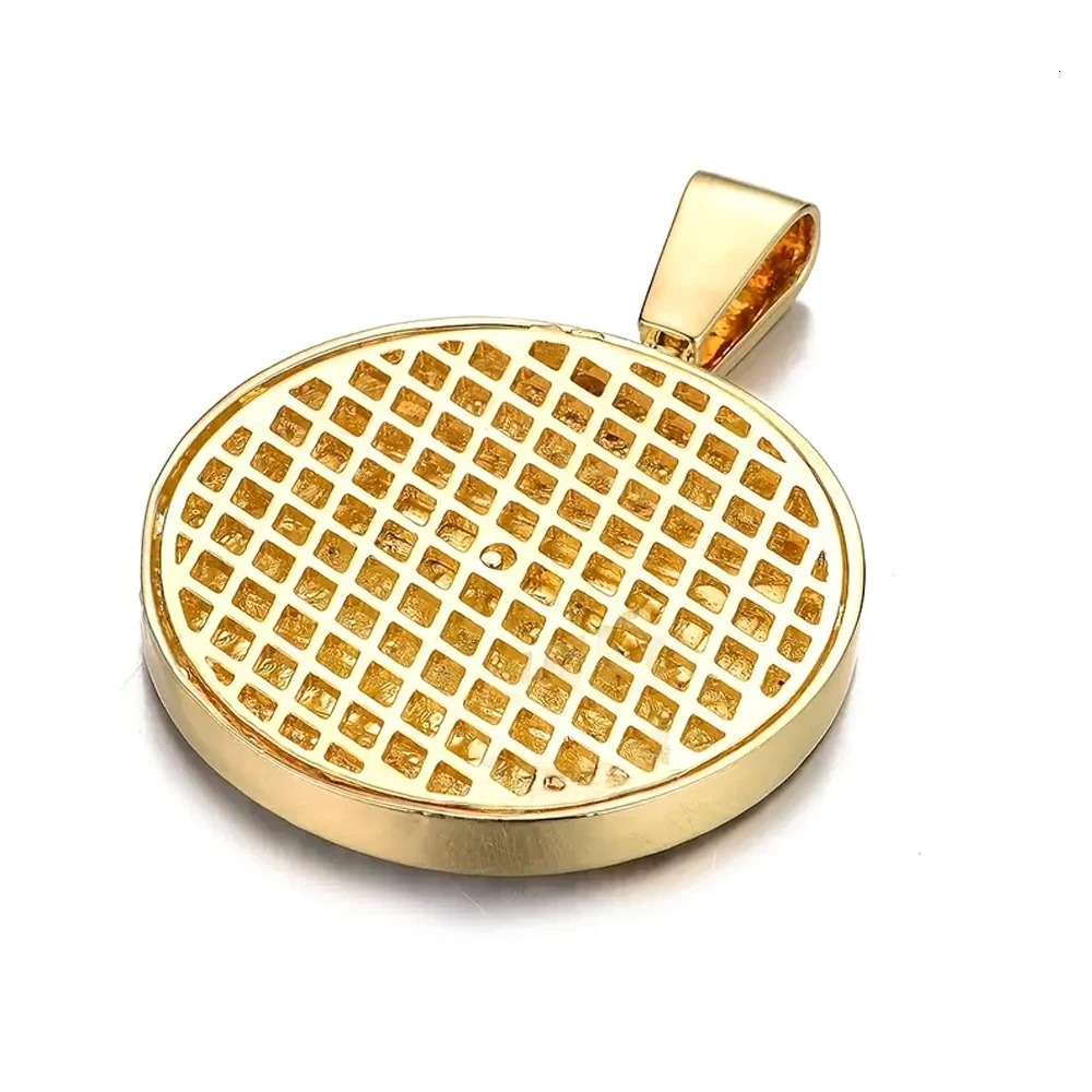 Last Supper Pendant Cuban Chain Necklace With 14mm Iced Out Chain Fashion Hip Hop Men Charm Pendant Tennis Necklaces Jewelry 250213