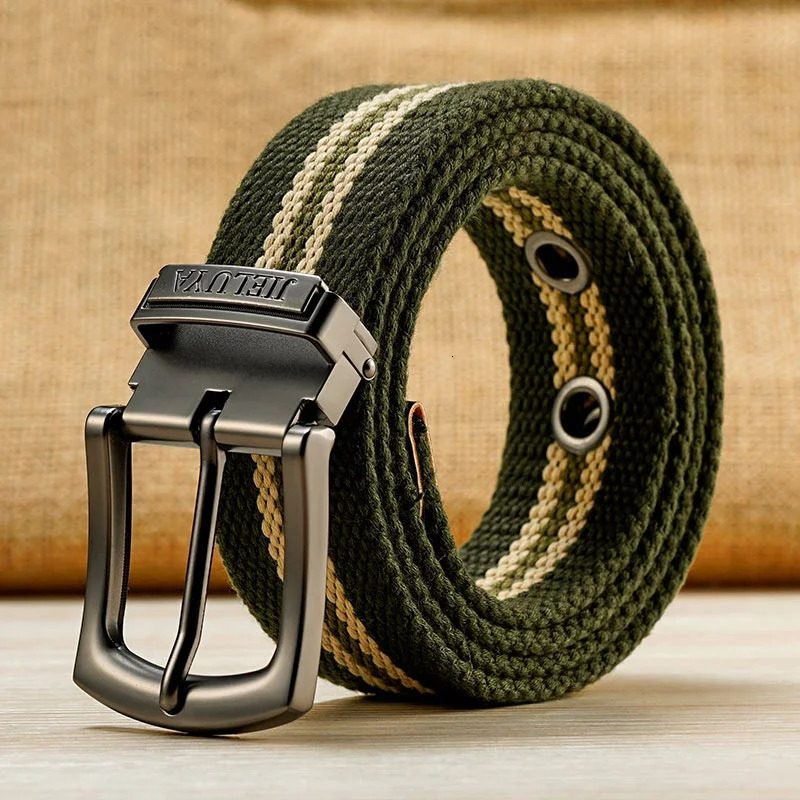 Plus Large Size 110 120 130 140 150 160 cm Canvas Belt for Men Alloy Pin Buckle Jeans Belts High Quality Outdoor Belts 250213