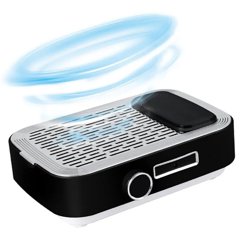 80W High Power Charge Nail Vacuum Cleaner Polish Gel Remover Pedicure Dust Absorber With Removable Filters Nail Salon Tool 250214