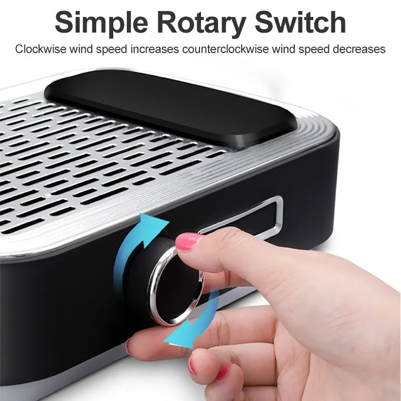 80W High Power Charge Nail Vacuum Cleaner Polish Gel Remover Pedicure Dust Absorber With Removable Filters Nail Salon Tool 250214