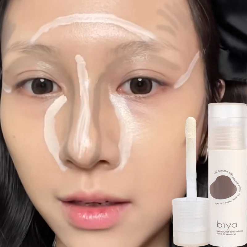 Matte Liquid concealer Contour Stick Skin Bright Face Bronze Contour Highlight Grey Brown Female V-shaped Face MakeupW250217