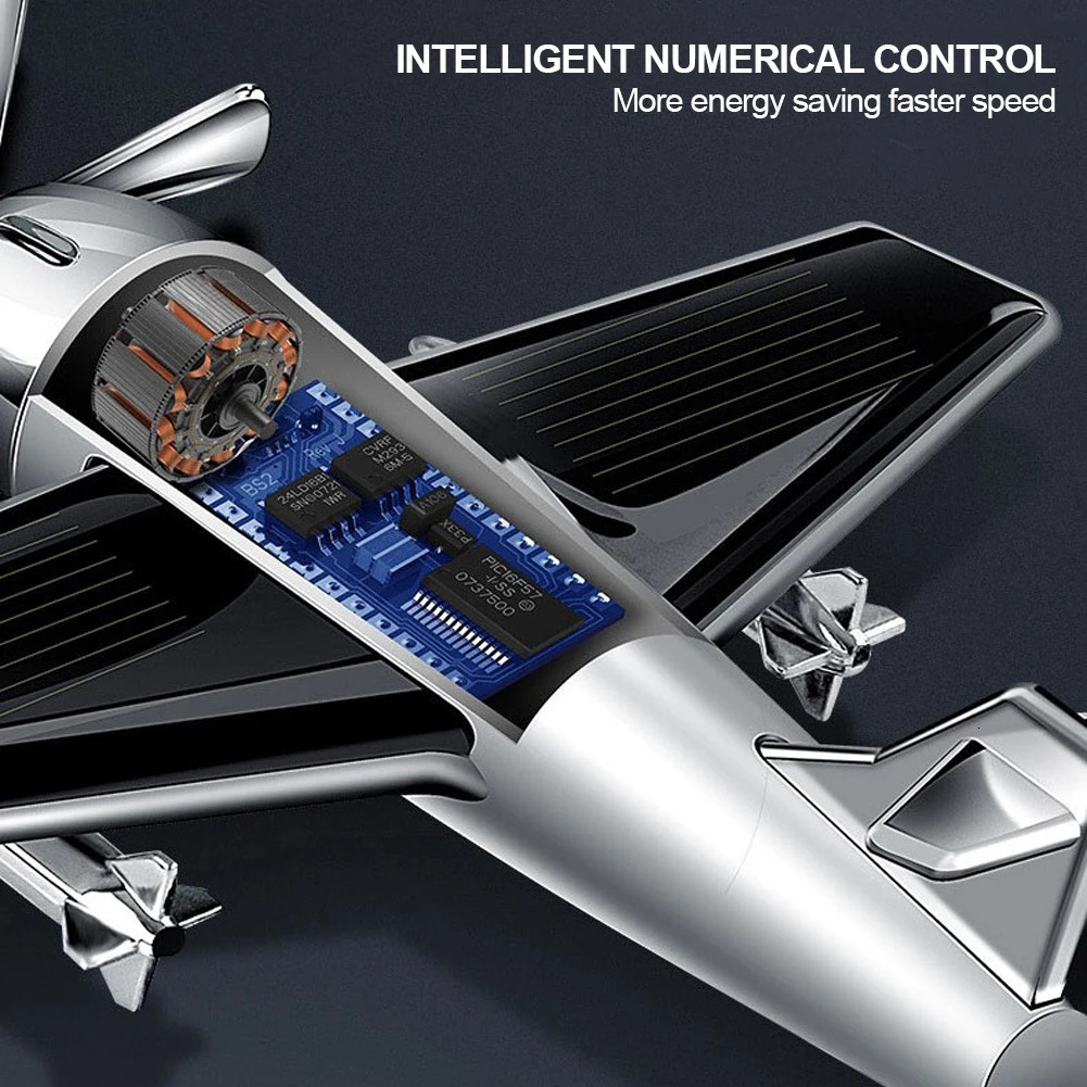 Car interior accessories solar airplane model center console decoration air freshener 250214