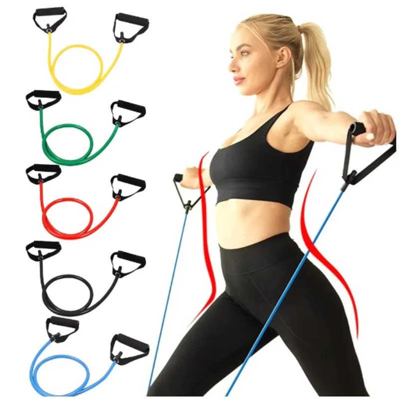 Resistance Bands with Handles Gym Weights Yoga Pull Rope Elastic Fitness Exercise Straps Band for Home Workout Strength Training 250213
