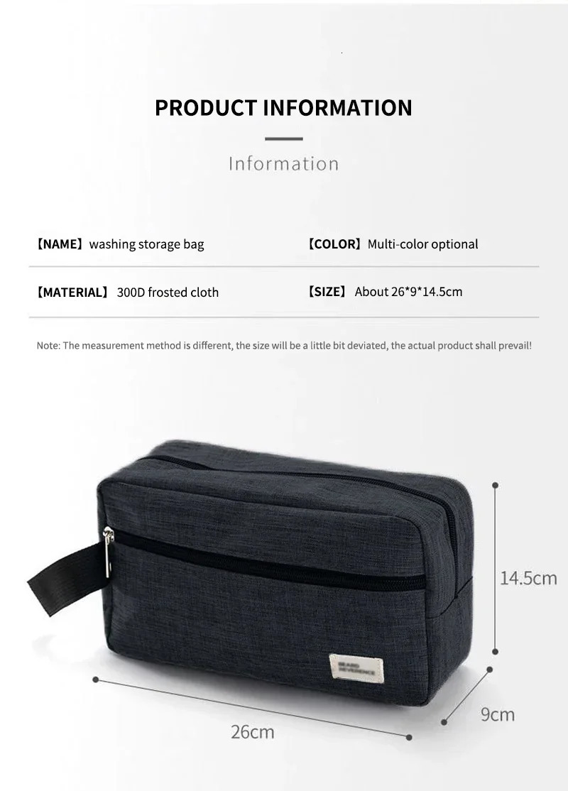 Travel Mens Toiletry Bag Women Cosmetic Necessary Case Waterproof Ladies Makeup Beauty Wash Pouch Handbag 250213