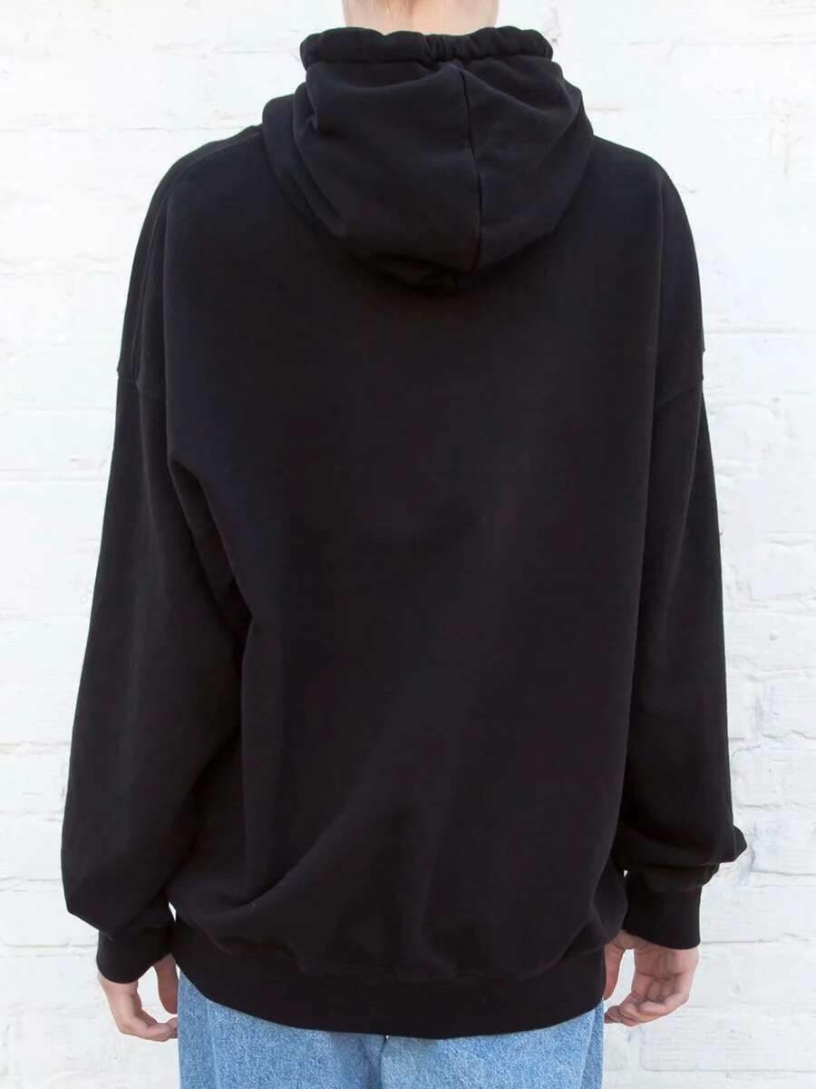 Vintage Rock Graphic Print Hoodie Women Casual Hooded Long Sleeve Pocket Pullover 2023 Oversized Streetwear Y2k Sweatshirt Tops