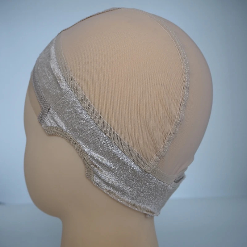 4*4 inch frontal lace headband wig caps for people without hairs adjustable full ealstic wig making 250214