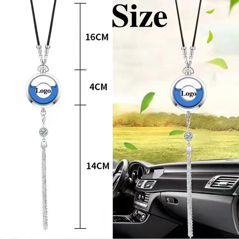 Car Perfume Pendant Air Freshener Hanging Perfume Empty Bottle Auto Interior Rearview Mirror Metal Lace Pendant Car Decoration 250214