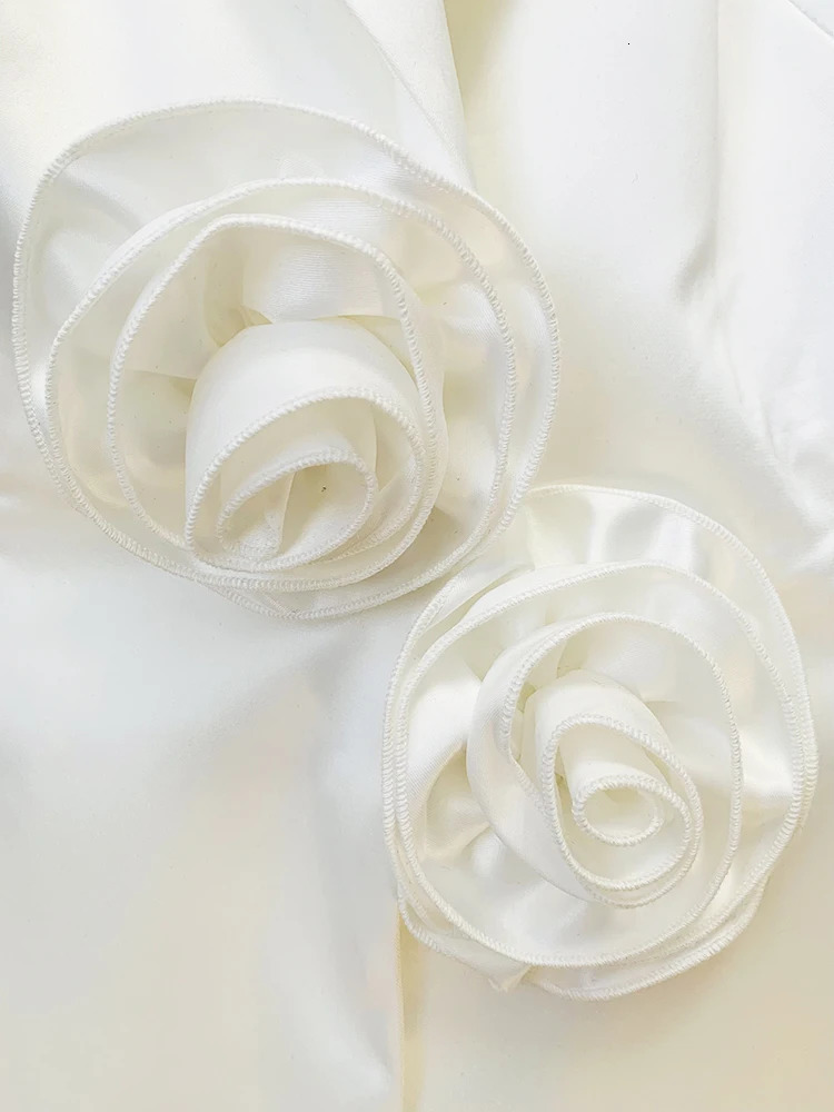 HIGH STREET est Runway Fashion Womens Hollow Out Flowers Appliques Pearls Beaded Blazer Gauze Pants 250210