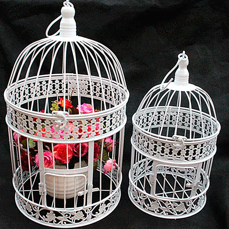 Modern Metal Bird Cage European Wrought Iron Bird Cage Wedding Decoration Flower Cage Ornaments Flower Pot Succulent Bird Cage 250206