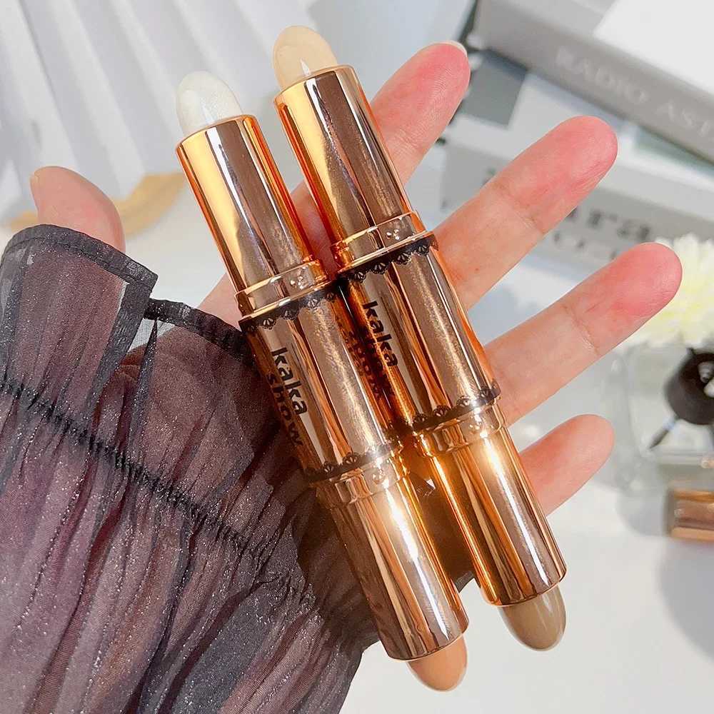 1PC Double-end Waterproof Shimmer Face Bronzer Highlighters Glitter Corrector Contour Illuminator Pencil Stick Makeup CosmeticsW250217