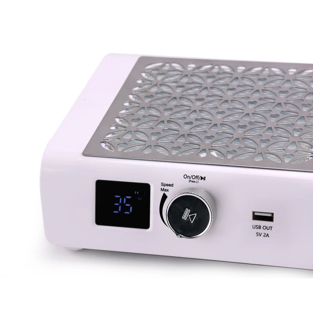 Wireless 85W Powerful Strong Suction Nail Dust Collector Vacuum 4500RPM Battery Nail Dust Cleaner With Replaceable Fitter 250214