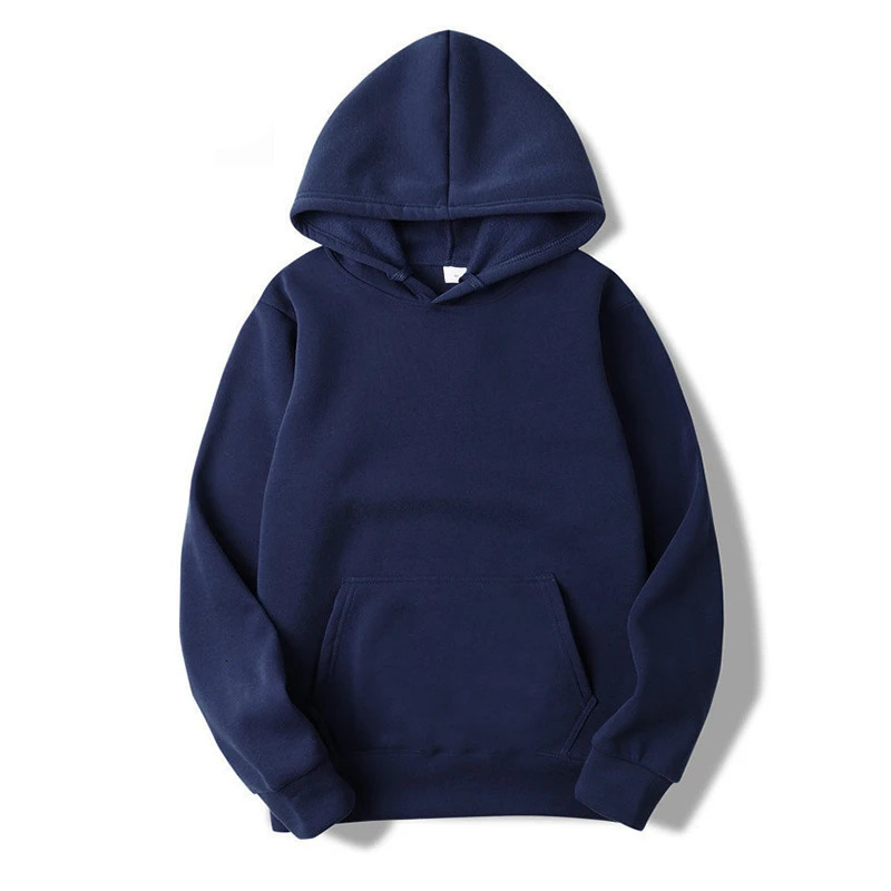 Fashion Mens Thin Hooded Hoodie Cotton Top Spring and Autumn Solid Color Long sleeved Sweatshirt 250214