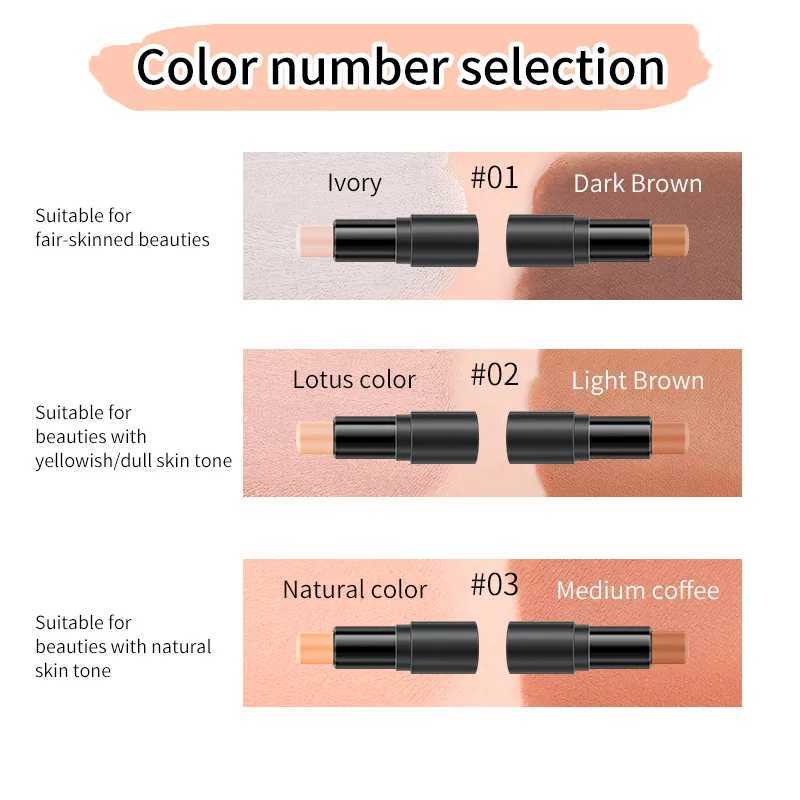 Double-headed Contour Stick Face Brown Bronzer Foundation Make Up Pen Smooth Contour Shadow Highlight Concealer CosmeticsW250217