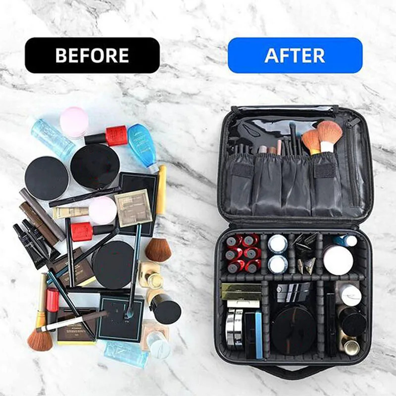 Makeup Bag for Women Travel Waterproof Necessary Beauty Brush Embroidery Tool Storage Cosmetic Case Professional Box 250213