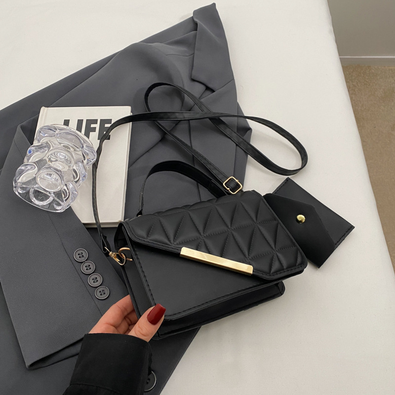 Bag This Year's Popular Korean Version Versatile Solid Color Handbag 2024 Early Spring New Single Shoulder Crossbody Small Square Bag For Women