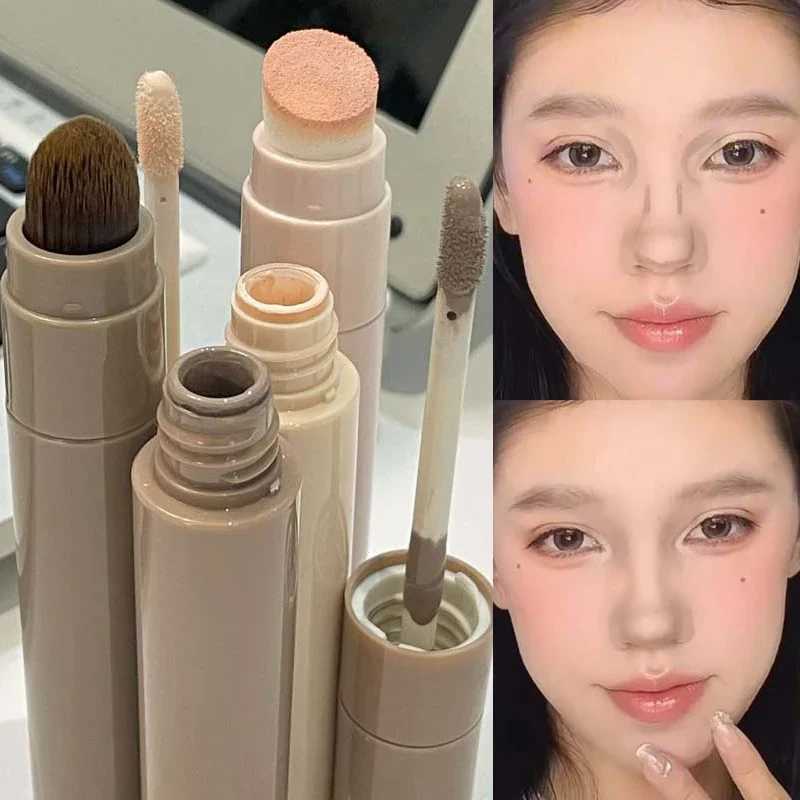 Liquid Highlighter Contour Stick Concealer Lasting Dark Circles Corrector Face Matte Brown Bronzer Nose Shadow Cosmetics MakeupW250217