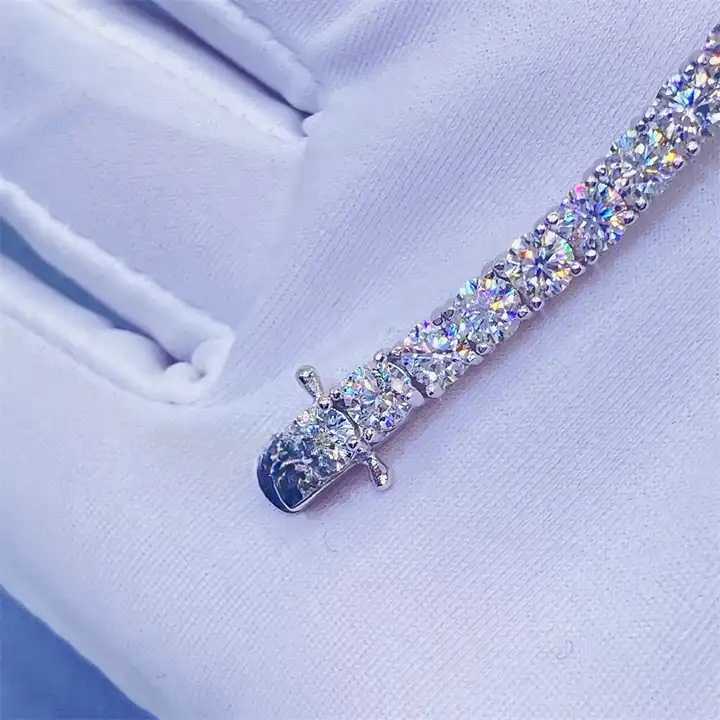 Luxury Bracelet Fashion Jewelry Bracelet 2mm 3mm 4mm 5mm Moissanite Tennis Chain Bracelets With 925 Silver for Man