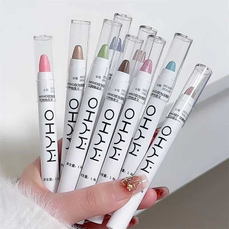 Matte Eyeshadow Stick White Eyeliner Shimmer Silver Highlighter Lying Silkworm Pen Monochrome Brightening Eye Shadow PenW250217