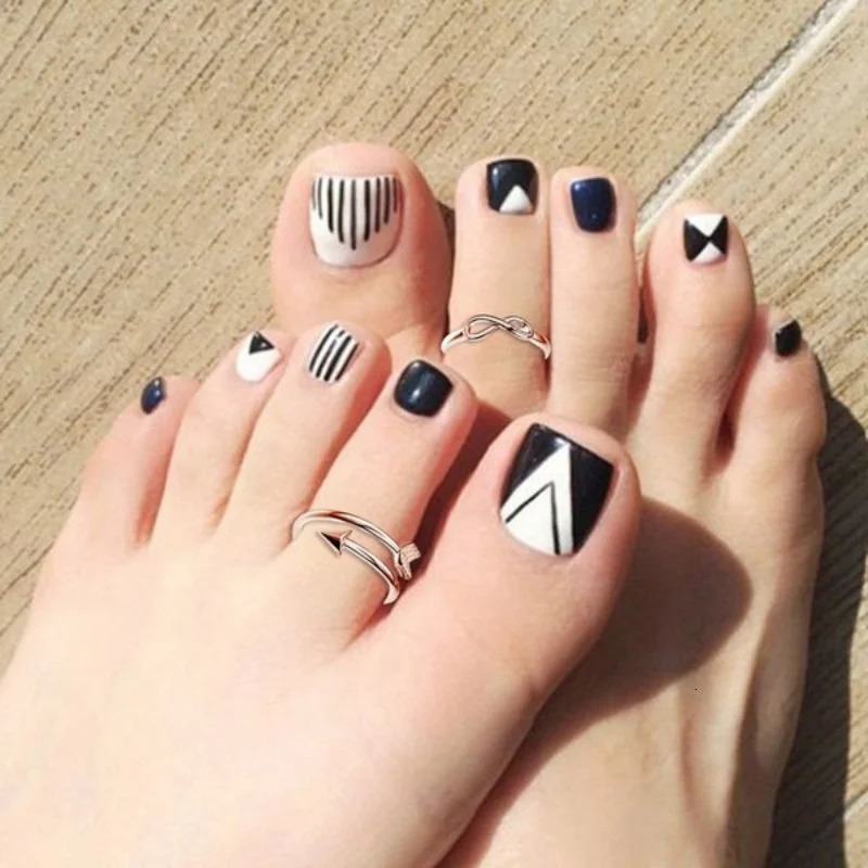 8 Pcs/Set Silver Color Toe Rings for Women Gold Color Adjustable Toe Rings Various Types Band Rings Open Ring Set Beach Jewelry 250213