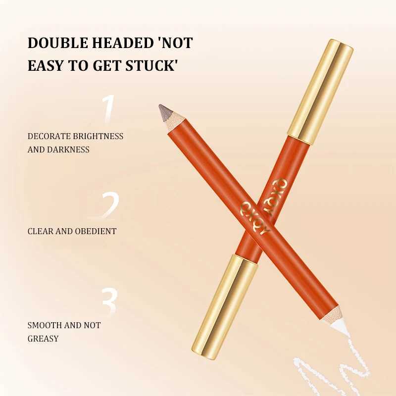 Three dimensional Fine Double Head Contour Pen to Lighten Tear Hole Natural Touch Nose Shadow Contour Holding HighlighterW250217